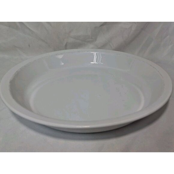 Vintage Corning Ware 9" x 1 1/4" Plain White Pie Plate P-309 USA - Picture 1 of 8